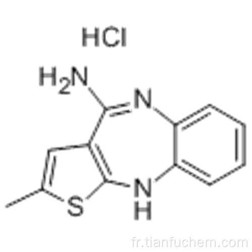 Chlorhydrate de 4-amino-2-méthyl-10H-thiène [2,3-b] [1,5] benzodiazépine CAS 138564-60-0